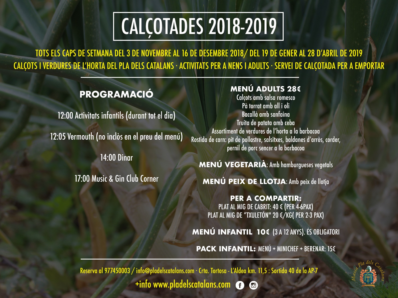 calçotades pla dels catalans 2018-2019